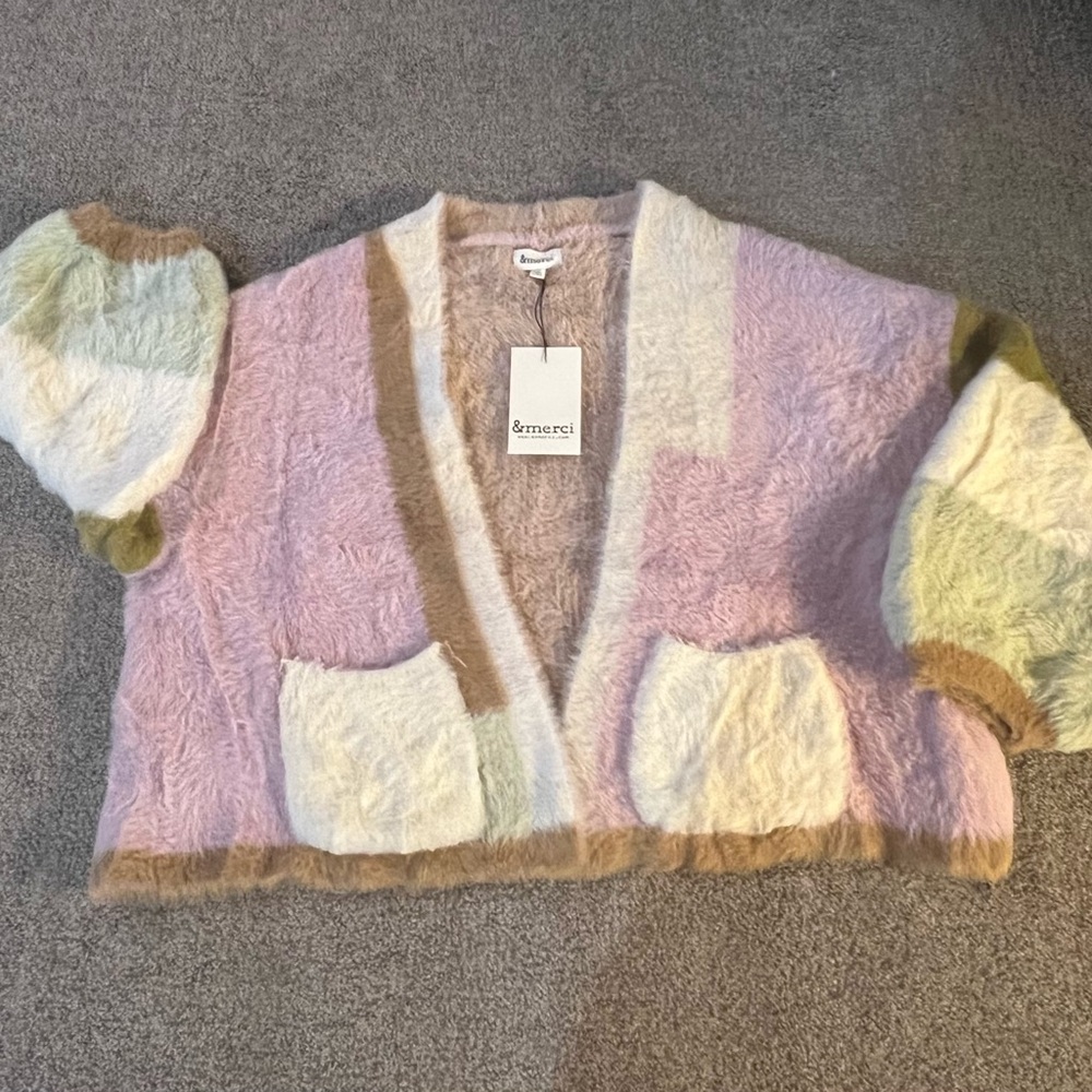 NWT “&merci” Cardigan Sweater (Size Large!)